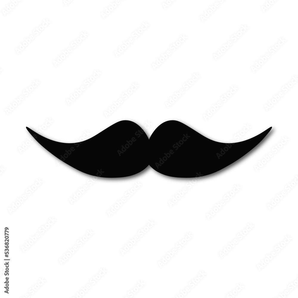 Mustache icon isolated on white background. Mustache icon isolated on white background.