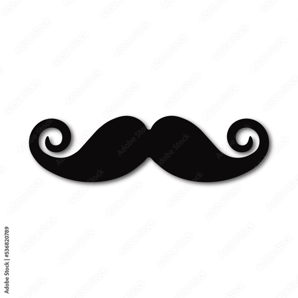 Mustache icon isolated on white background. Mustache icon isolated on white background.