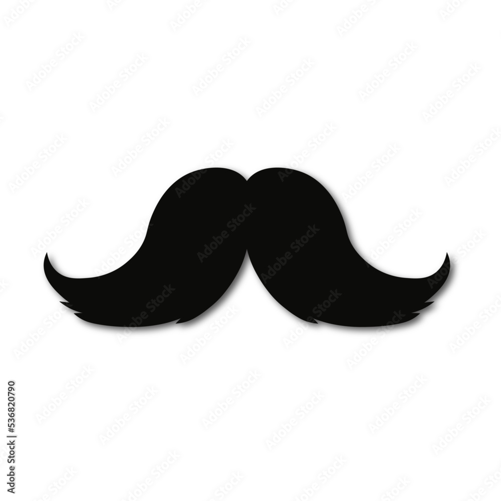 Mustache icon isolated on white background. Mustache icon isolated on white background.