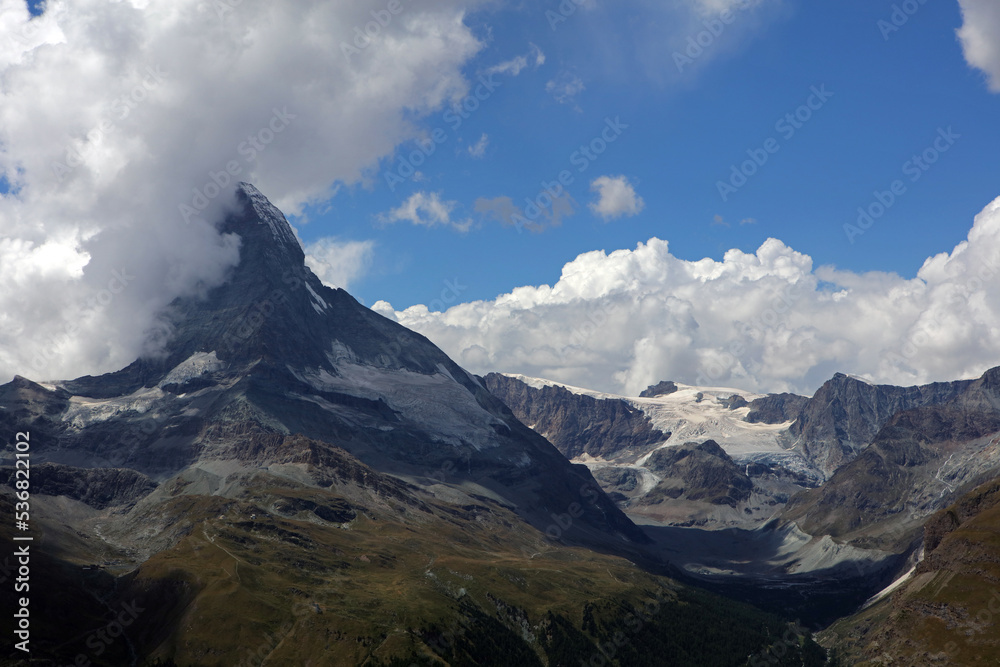 Matterhorn peak in Swiss Alps, Zermatt, Switzerland Matterhorn peak in Swiss Alps, Zermatt, Switzerland