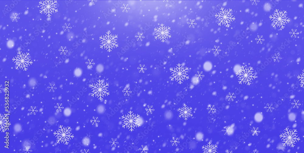 Winter abstract blue background with snowflakes Winter abstract blue background with snowflakes