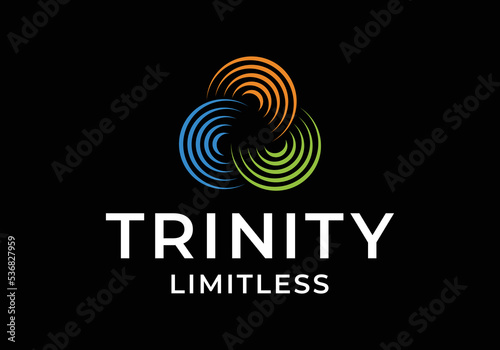 Trinity limitless logo icon design template