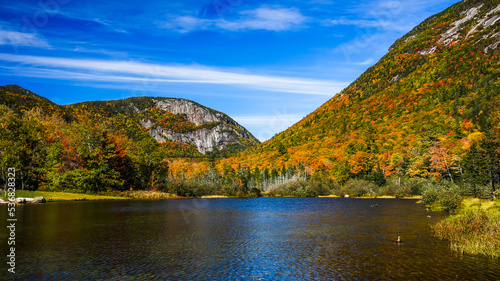 Beautiful autum landscape in New Hampshire
