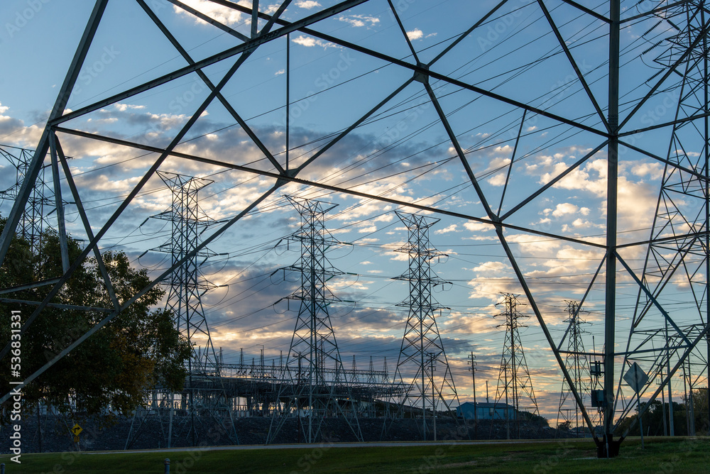Fototapeta premium TVA electric towers