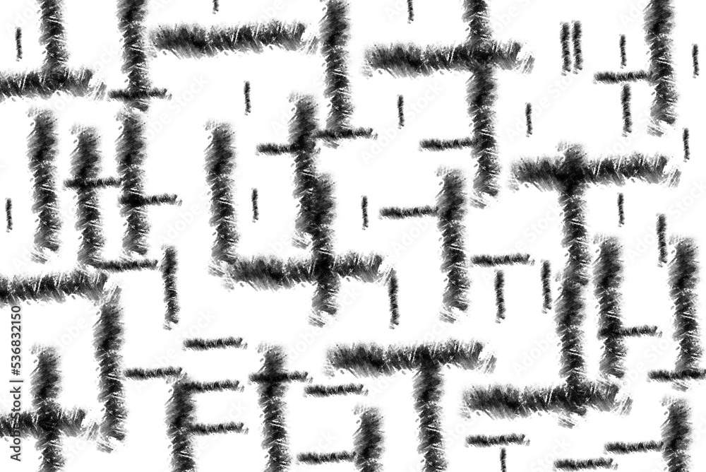 Grunge black and white geometric distress texture