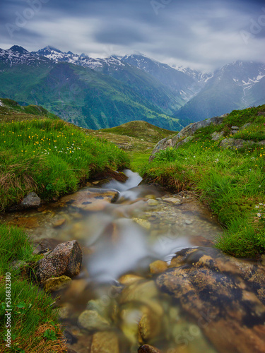 Obraz na płótnie Swiss Alps in autumn w salonie