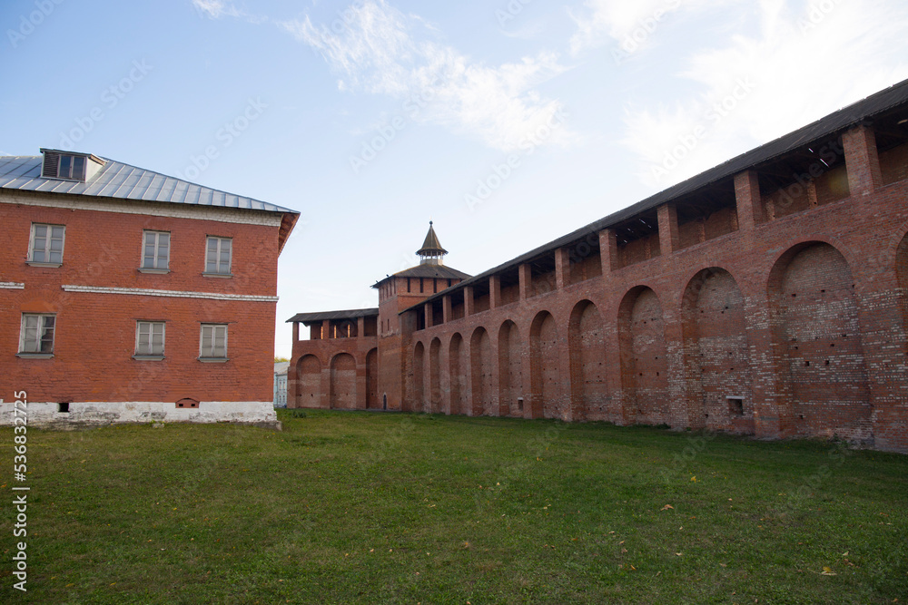 the defensive walls of the Kolomna Kremlin