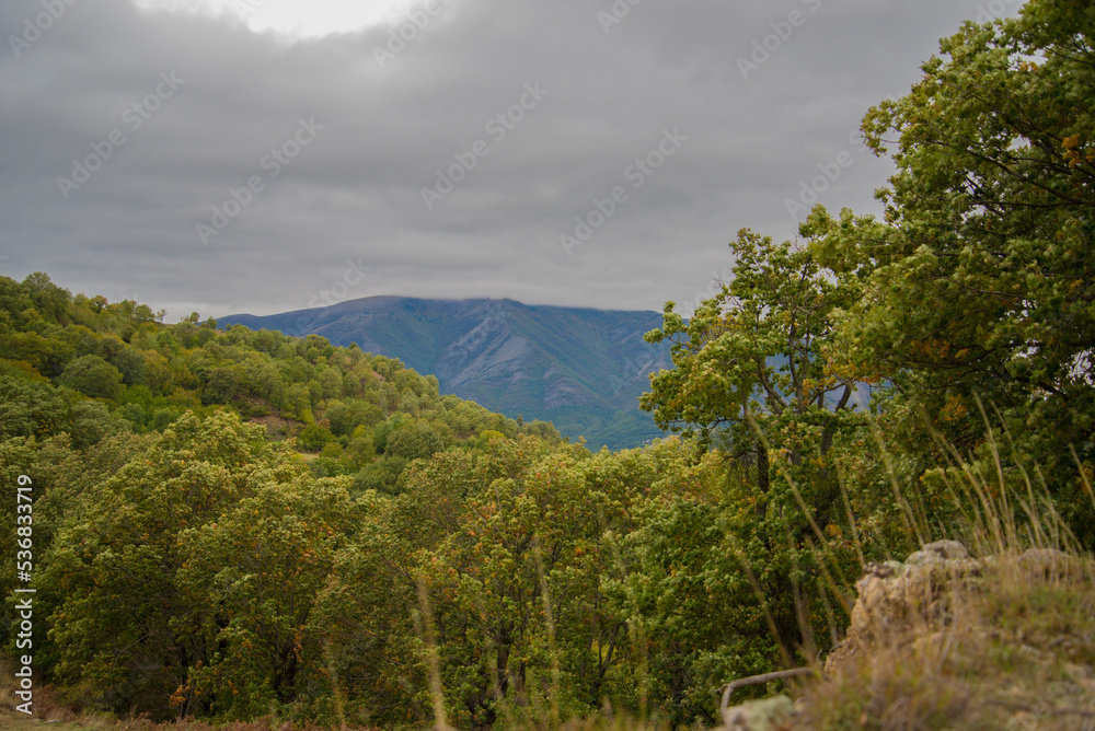 Fototapeta premium View over mountains