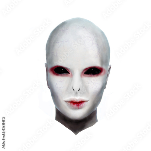 Obraz na płótnie concept art of character with white skin
w salonie