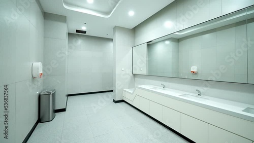 public washroom in railway station