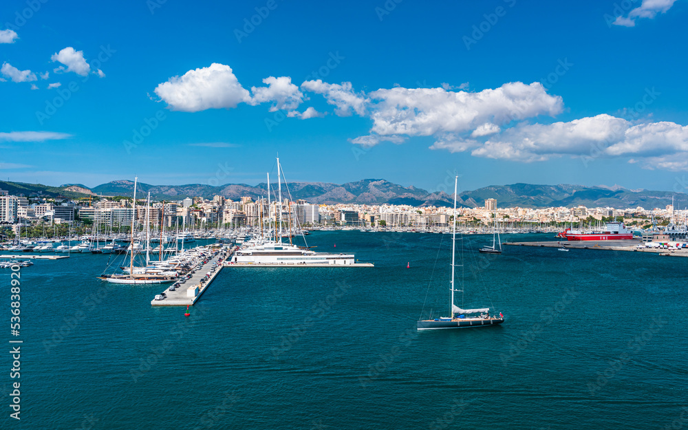 Marina in Palma De Mallorca, Spain, Europe	