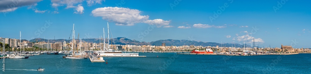 Marina in Palma De Mallorca, Spain, Europe	