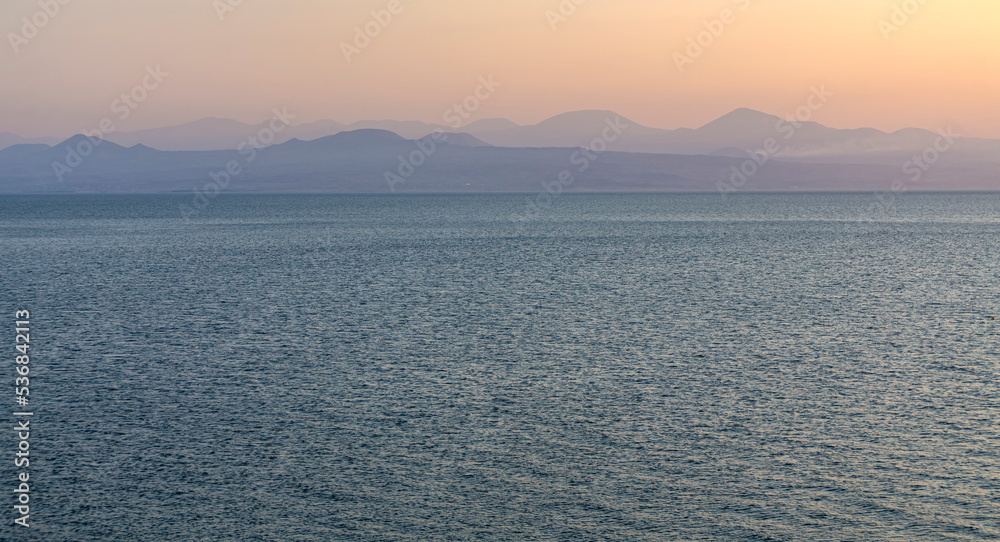 sunset at the lake Sevan
