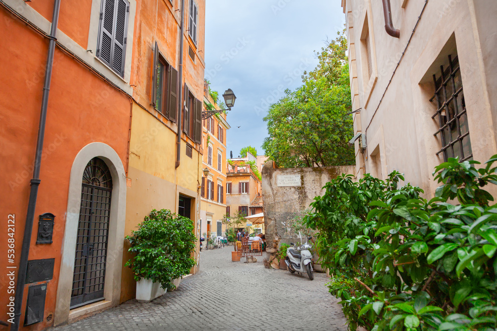 Narrow street in Rome