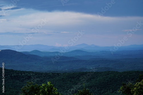 clouds over the mountains