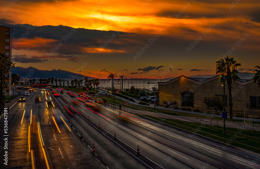 sunset in İzmir