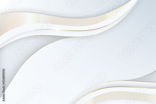 realistic luxury background with golden lines vector design