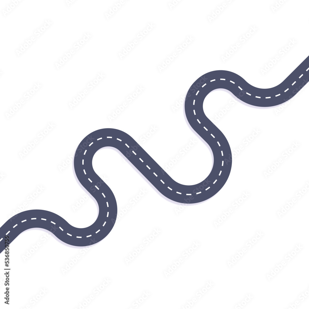 long road isolated on white background. path. transport. vector illustration long road isolated on white background. path. transport. vector illustration