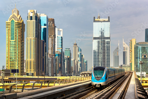 Metro railway in Dubai