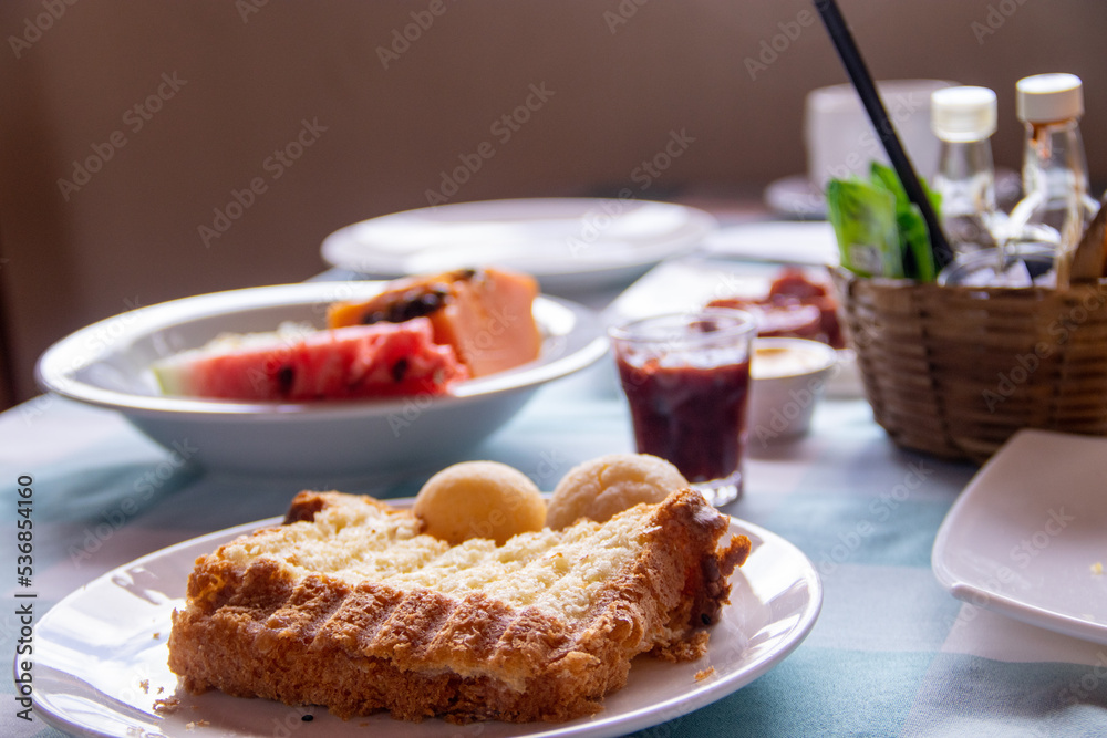 bread and jam for breakfast at the hotel bread and jam for breakfast at the hotel