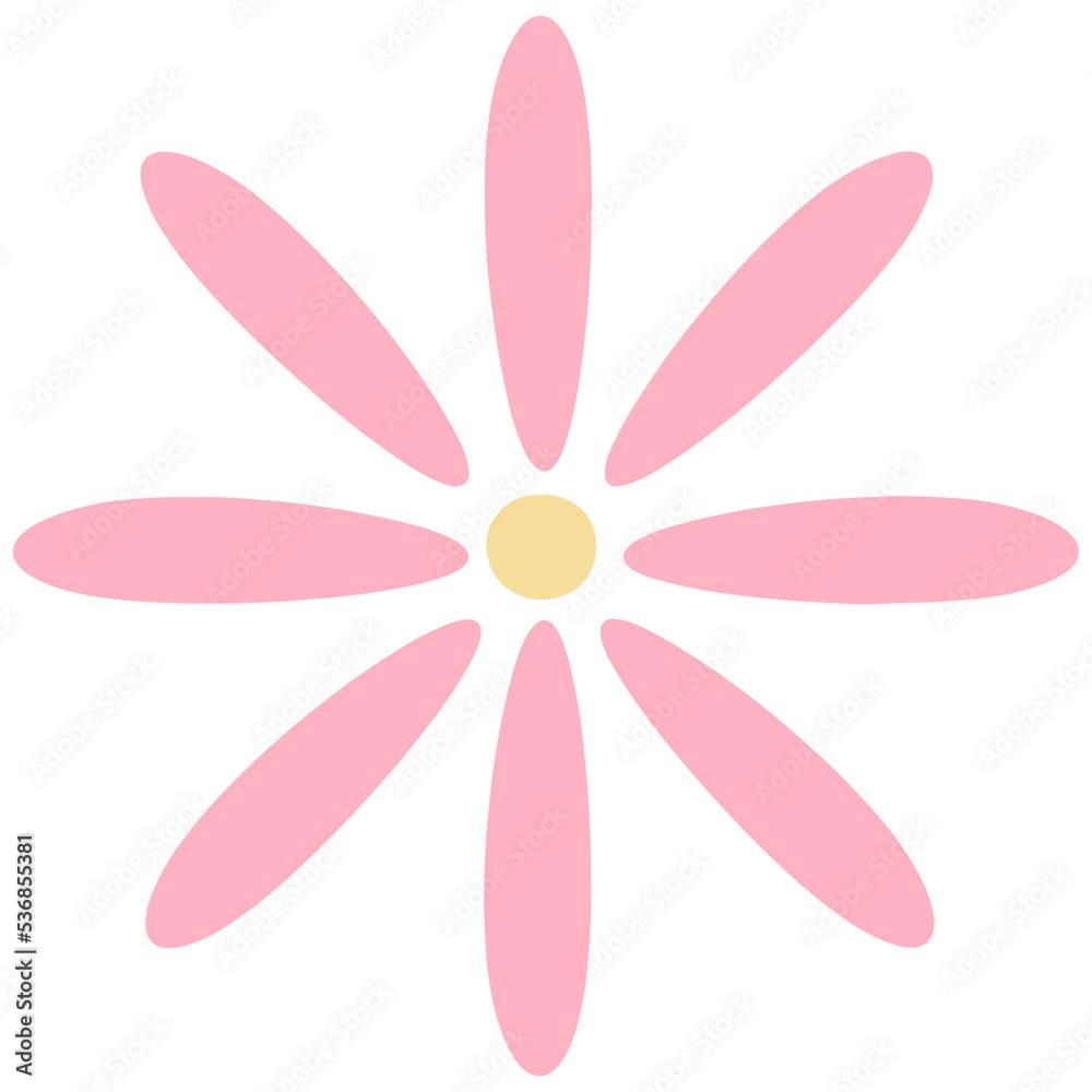 Cute Flower Doodle Element for Decoration Cute Flower Doodle Element for Decoration