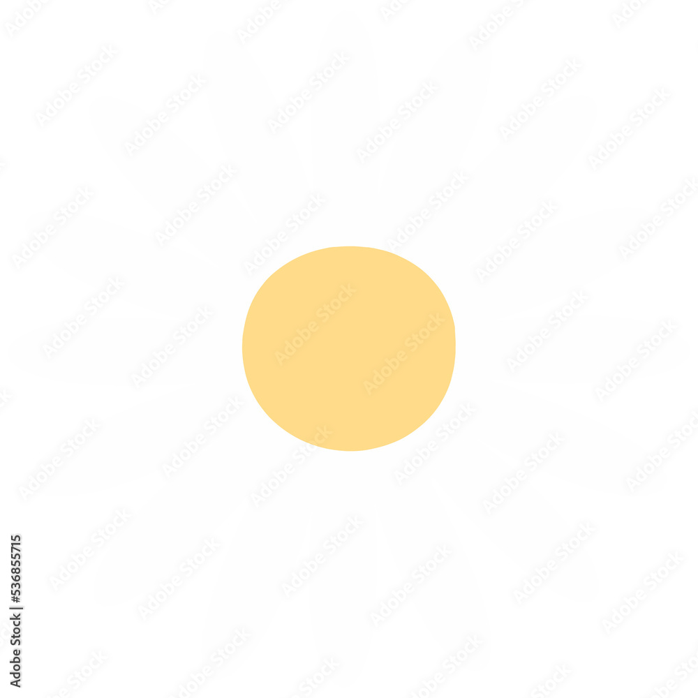 Cute Daisy Flower Doodle Element for Decoration Cute Daisy Flower Doodle Element for Decoration
