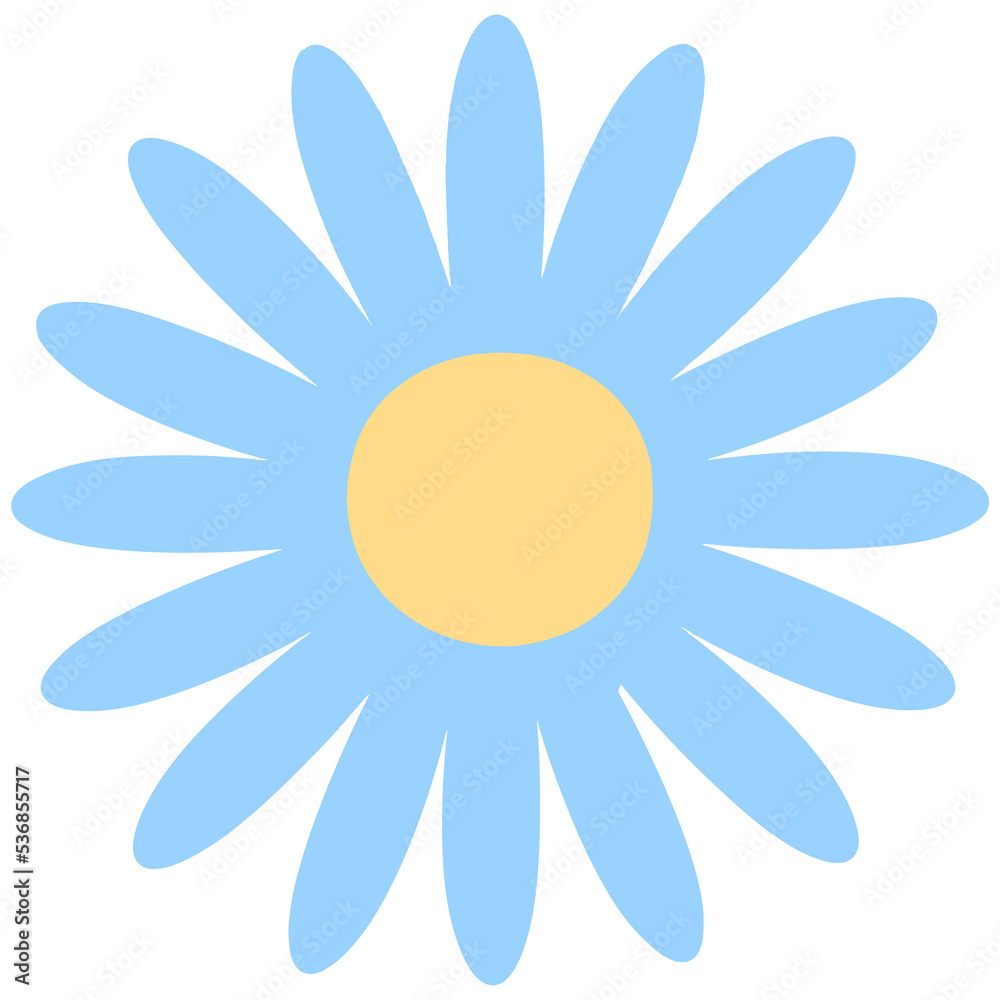 Cute Daisy Flower Doodle Element for Decoration Cute Daisy Flower Doodle Element for Decoration