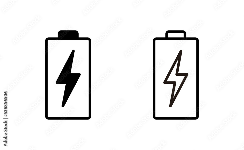 Battery icon vector for web and mobile app. battery charging sign and symbol. battery charge level Battery icon vector for web and mobile app. battery charging sign and symbol. battery charge level