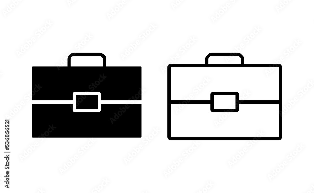 Briefcase icon vector for web and mobile app. suitcase sign and symbol. luggage symbol. Briefcase icon vector for web and mobile app. suitcase sign and symbol. luggage symbol.