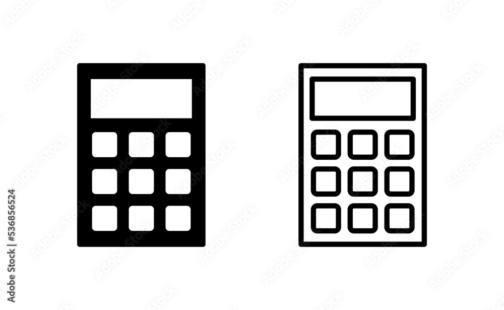 Calculator icon vector for web and mobile app. Accounting calculator sign and symbol. Calculator icon vector for web and mobile app. Accounting calculator sign and symbol.