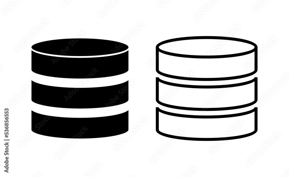 Database icon vector for web and mobile app. database sign and symbol Database icon vector for web and mobile app. database sign and symbol