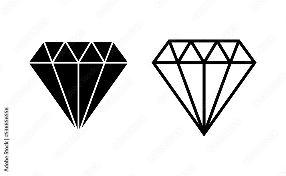 Diamond icon vector for web and mobile app. diamond gems sign and symbol Diamond icon vector for web and mobile app. diamond gems sign and symbol