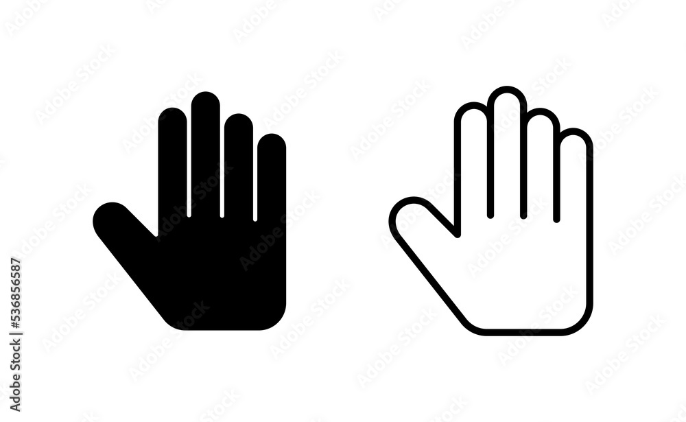 Hand icon vector for web and mobile app. hand sign and symbol. hand gesture Hand icon vector for web and mobile app. hand sign and symbol. hand gesture