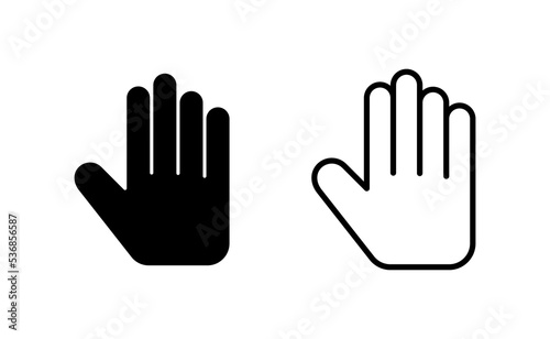 Hand icon vector for web and mobile app. hand sign and symbol. hand gesture