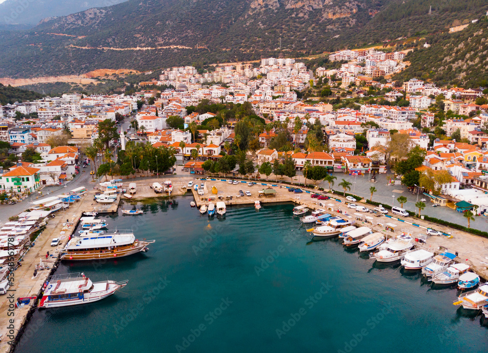 Top view of the resort town of Kas. Turkey