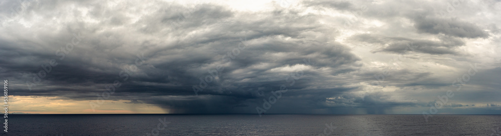 Dramatic sky and clouds during a storm over Mediterranean Sea, Valencia, Spain, Europe Dramatic sky and clouds during a storm over Mediterranean Sea, Valencia, Spain, Europe