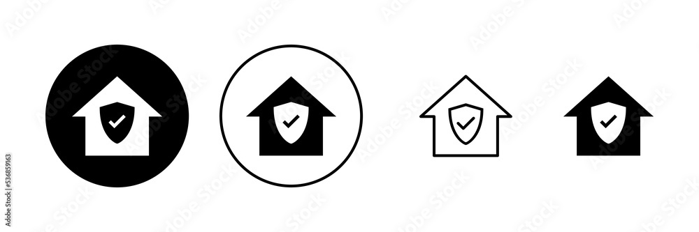 home insurance icon vector. home protection sign and symbol home insurance icon vector. home protection sign and symbol