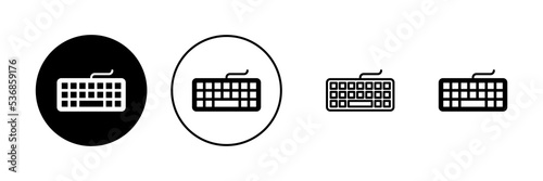 Keyboard icon vector. keyboard sign and symbol