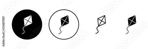 Kite icon vector. kite sign and symbol