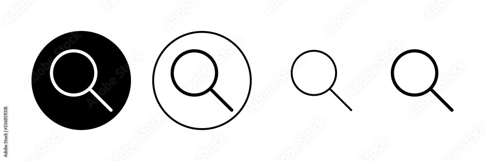 Search icon vector. search magnifying glass sign and symbol Search icon vector. search magnifying glass sign and symbol