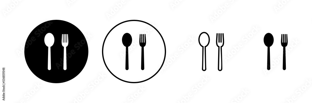 spoon and fork icon vector. spoon, fork and knife icon vector. restaurant sign and symbol spoon and fork icon vector. spoon, fork and knife icon vector. restaurant sign and symbol