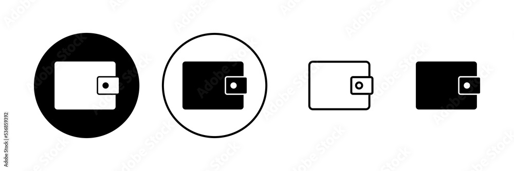 Wallet icon vector. wallet sign and symbol Wallet icon vector. wallet sign and symbol
