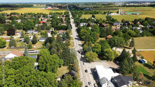 Aerial view of Roseville, Ontario, Canada photo