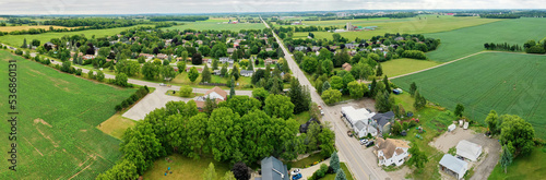 Aerial panorama of Roseville, Ontario, Canada photo