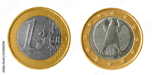 Wallpaper Mural Shiny euro coins on white background, collage. Banner design Torontodigital.ca