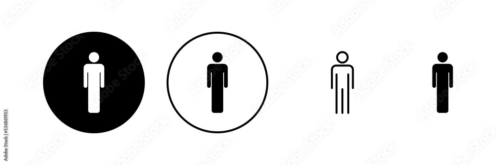 Man icon vector. male sign and symbol. human symbol Man icon vector. male sign and symbol. human symbol
