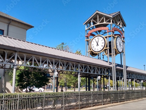 Clock at downtown Lafayette Louisiana  photo