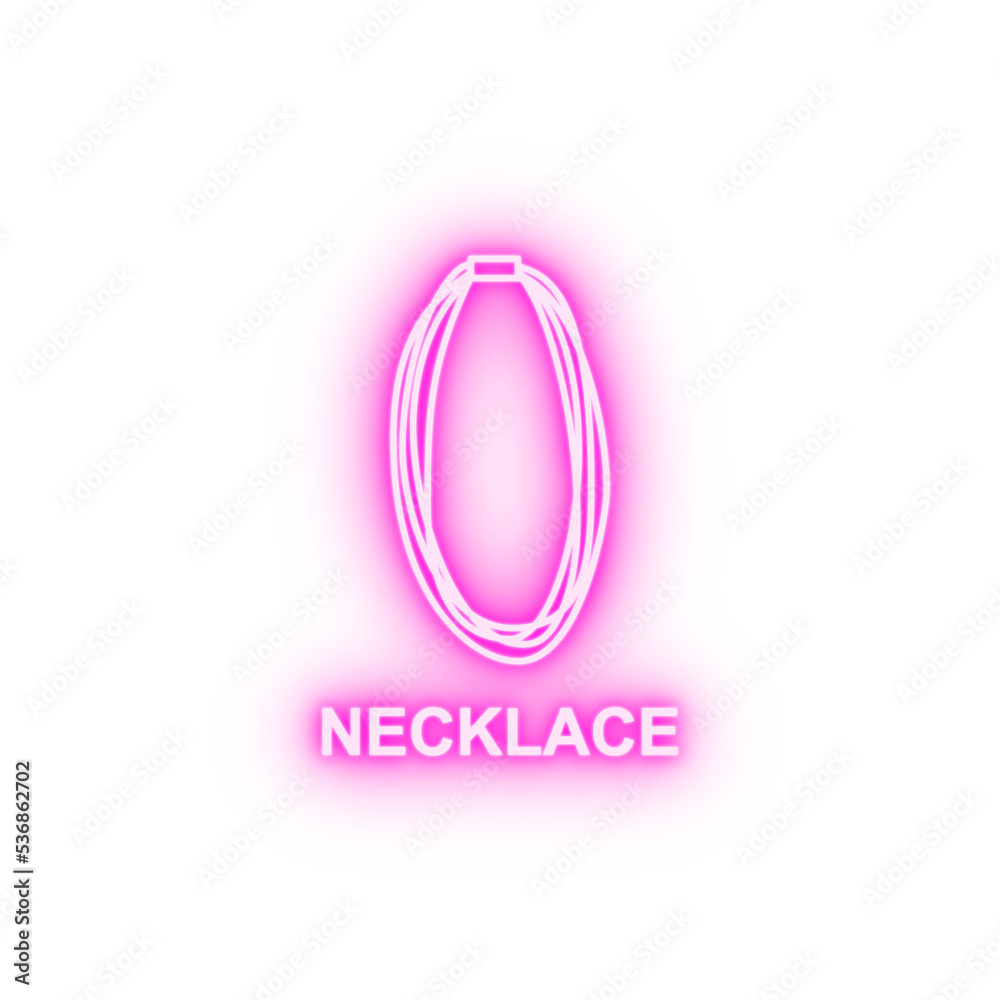 necklace neon icon