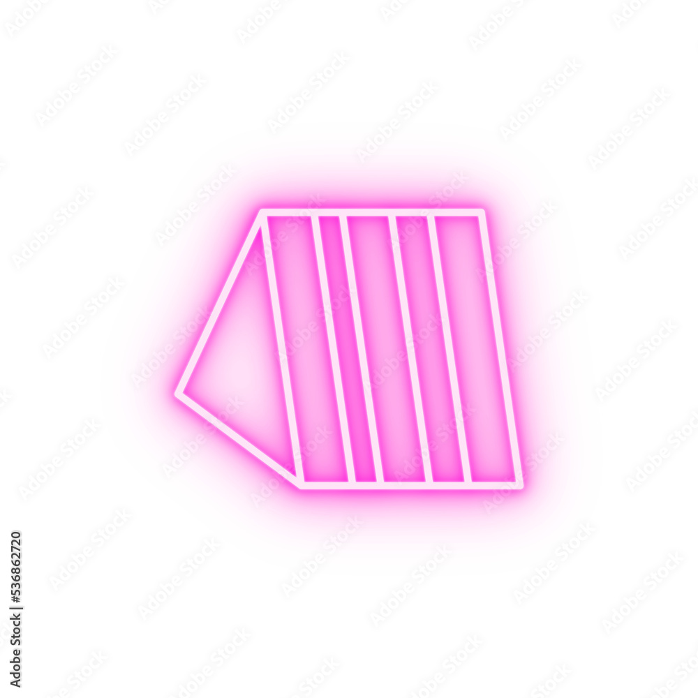 Cheese Cake neon icon