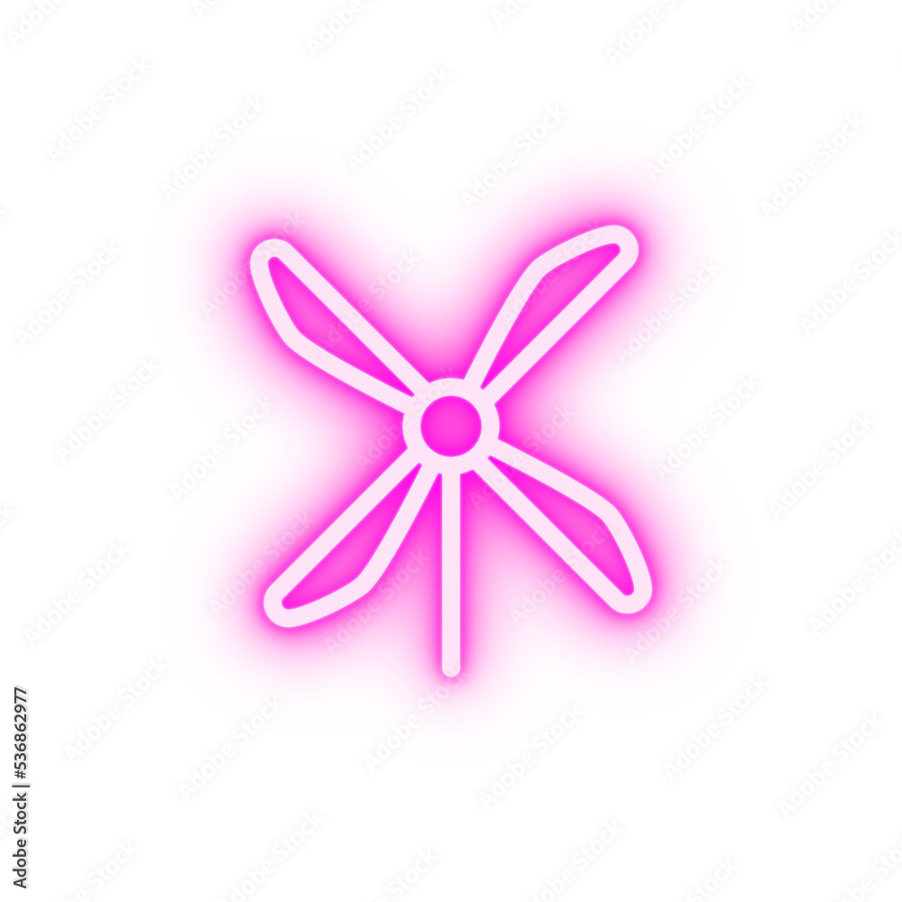 windmill neon icon windmill neon icon